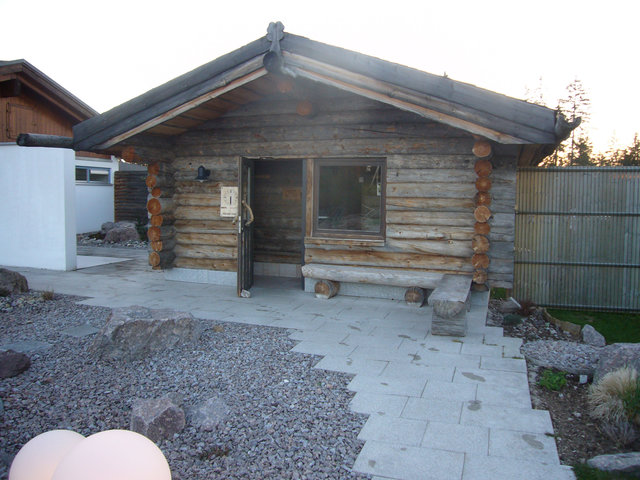 Saunawelt Kelo Sauna Eingang