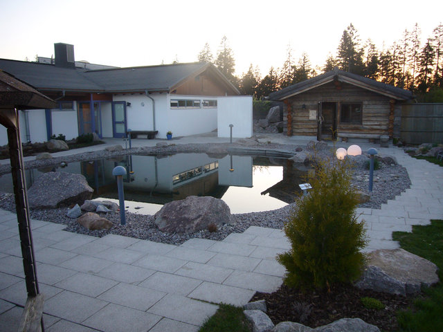 Saunawelt Sauna mit Teichanlage