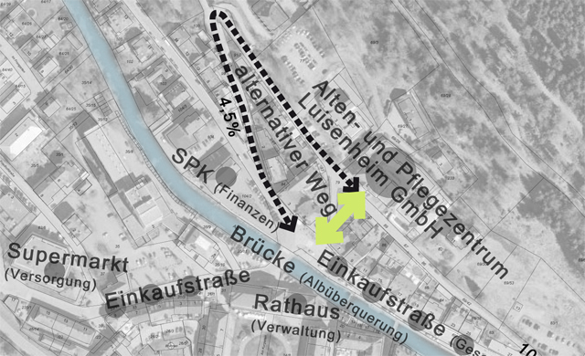 St.Blasien<br> Fußweg Schulstr.