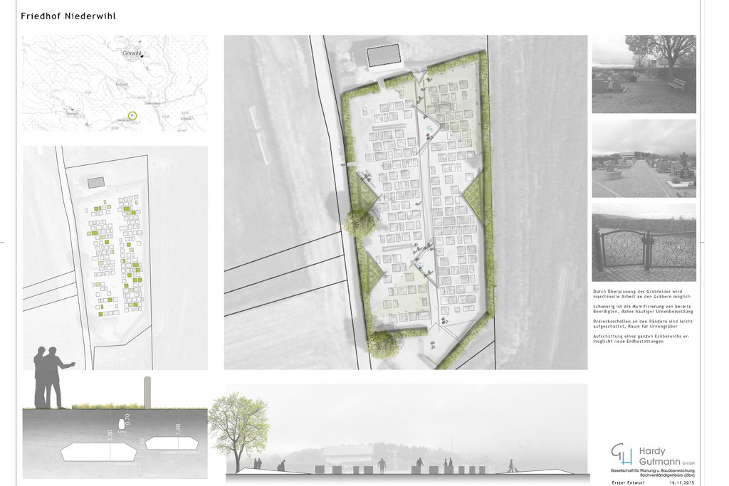Niederwihl Friedhof Entwurf